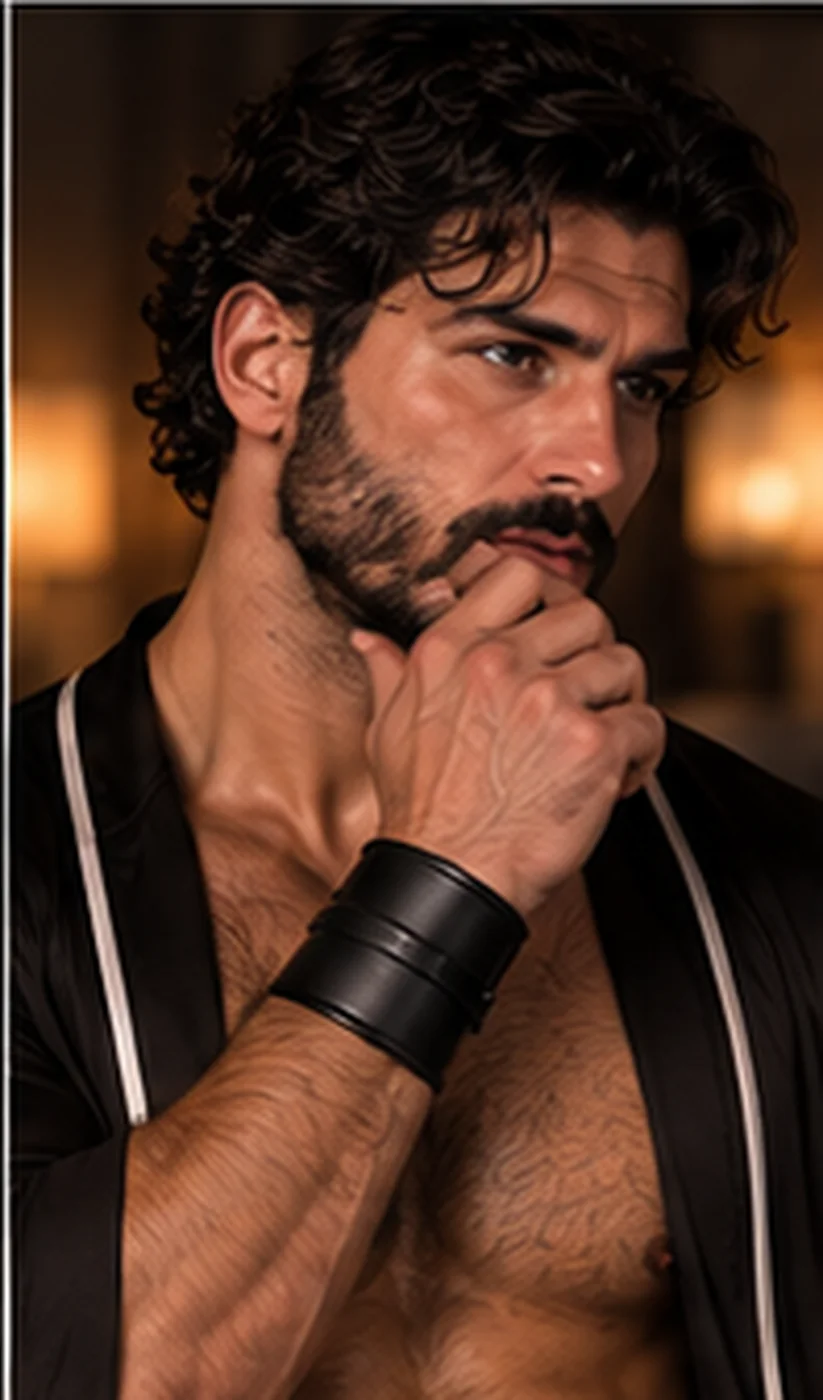 Unbuttoned wrist cuffs and neck accessories