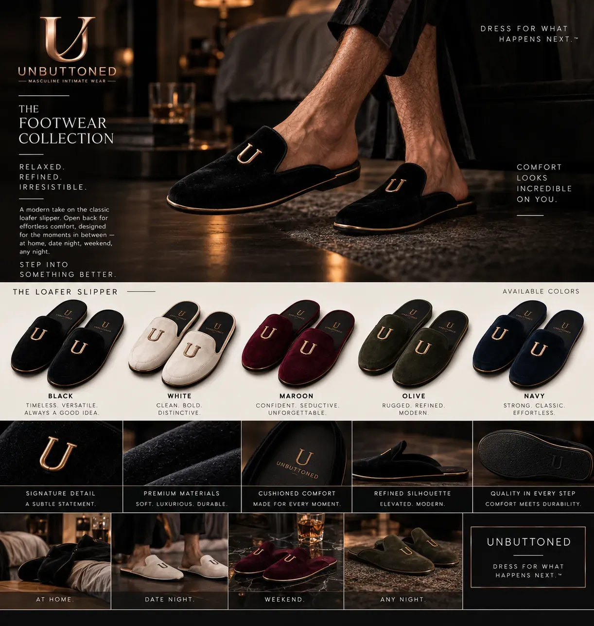 Loafer slipper concept catalog