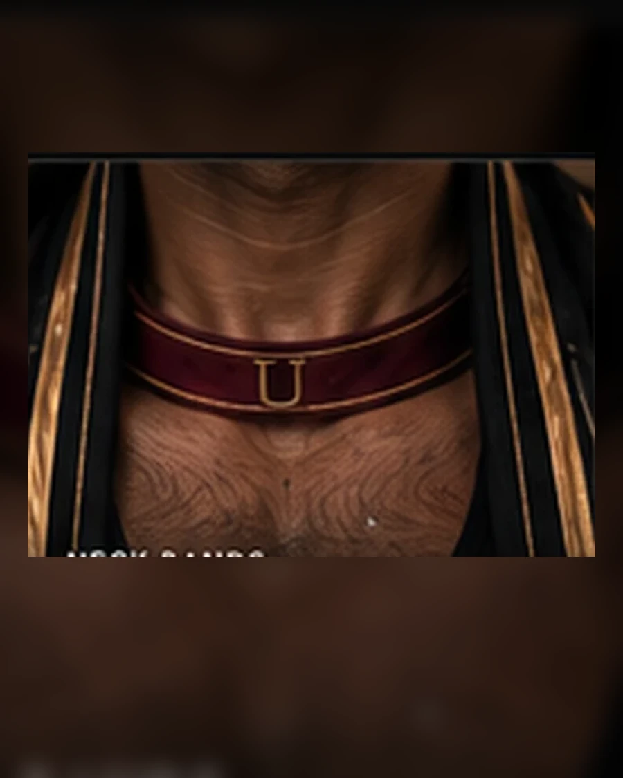 Unbuttoned neck band
